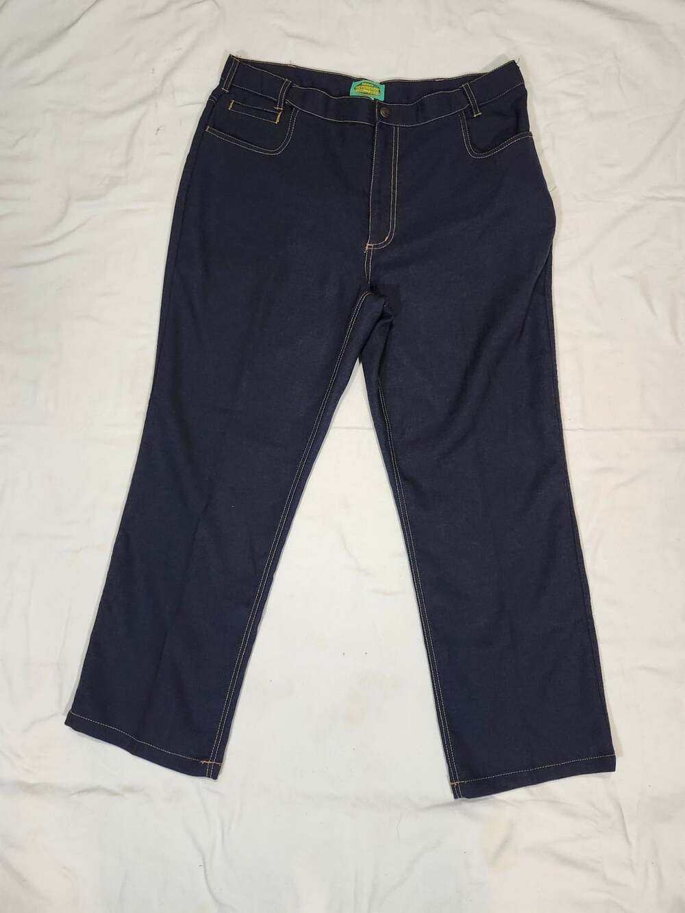 Haband's Fit-Forever Pants Size 38x30 Navy Blue Polyester Style 060